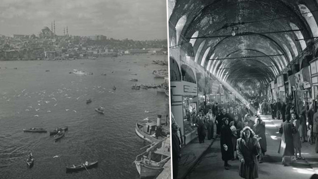 79 yıl önce çekti: İlk kez göreceksiniz! İşte 1940'lı yılların sonundaki eski İstanbul